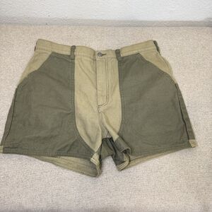 Patagonia Stand Up Shorts 14 Women Green 3.5" Utility Canvas Travel Outdoor